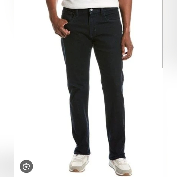 NWT HUDSON Byron 5-Pocket Straight Zip Fly Stretch Jeans Black Men